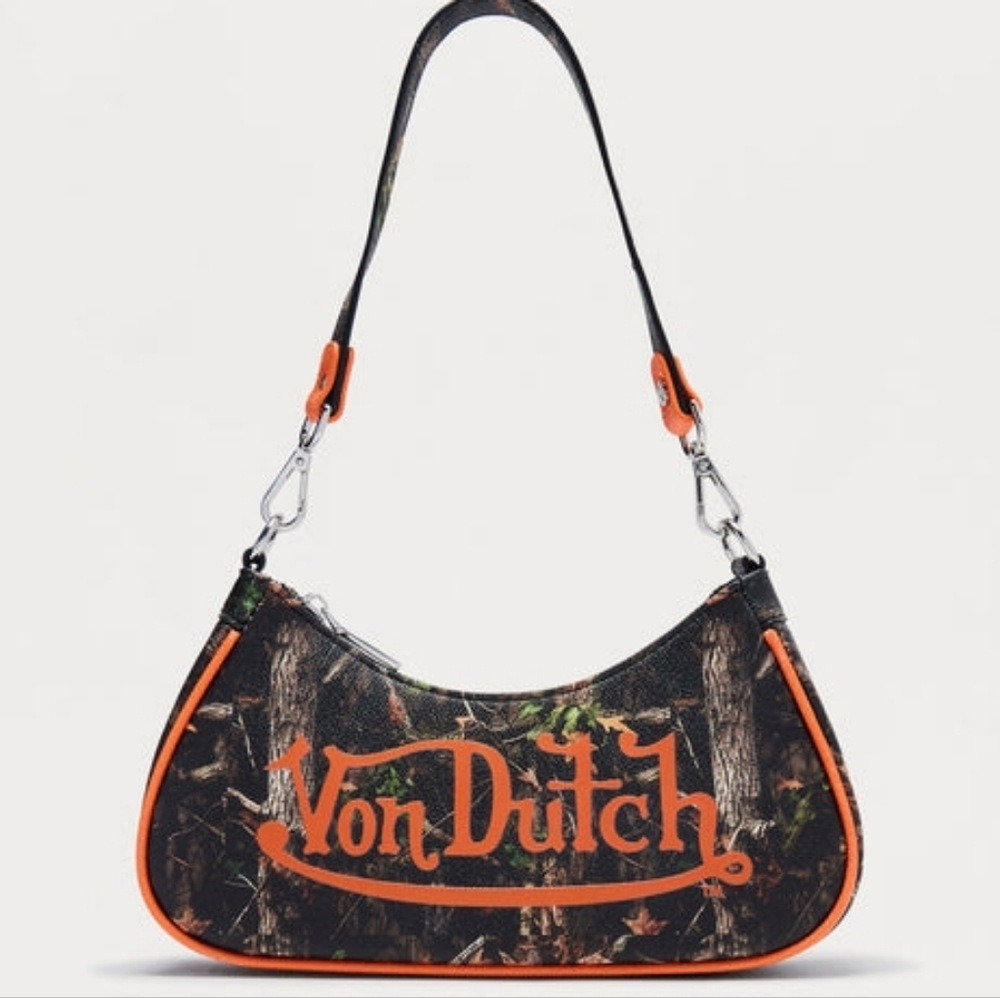 SOLD- BRAND NEW- Hidden Heat Camouflage Faux Leather Von Dutch Shoulder Bag